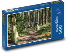 Lesní cesta, kuželky Puzzle 500 dílků - 46 x 30 cm