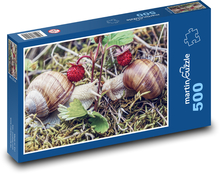 Snail, strawberry Puzzle of 500 pieces - 46 x 30 cm 