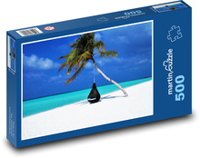 Maledivy - palma Puzzle 500 dielikov - 46 x 30 cm 