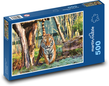 Siberian Tiger Puzzle of 500 pieces - 46 x 30 cm