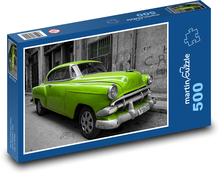 Kuba - staré auto Puzzle 500 dílků - 46 x 30 cm