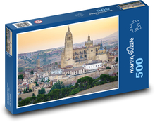 Katedra, miasto Puzzle 500 elementów - 46x30 cm