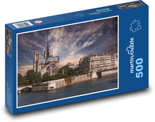 Notre Dame, Paříž  Puzzle 500 dílků - 46 x 30 cm