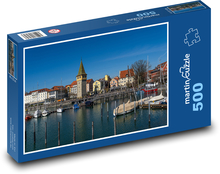 Přístav, město Puzzle 500 dílků - 46 x 30 cm