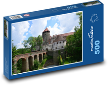 Hrad - středověk, opevnění Puzzle 500 dílků - 46 x 30 cm