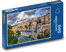 Strand unter dem Felsen Puzzle 500 Teile - 46 x 30 cm