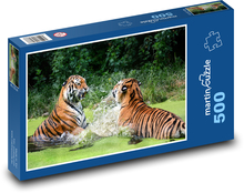Tygr - zvíře, voda Puzzle 500 dílků - 46 x 30 cm