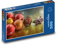 Vánoční koule Puzzle 500 dílků - 46 x 30 cm