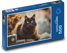 Cat - black, animal Puzzle of 500 pieces - 46 x 30 cm 