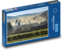 Mlha - podzim, příroda Puzzle 500 dílků - 46 x 30 cm