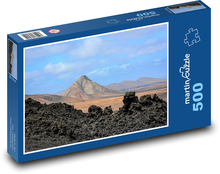 Wulkan - góra, lawa Puzzle 500 elementów - 46x30 cm