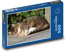 Cat - animal, sleep Puzzle of 500 pieces - 46 x 30 cm 