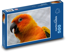 Papagei - orangefarbener Vogel Puzzle 500 Teile - 46 x 30 cm
