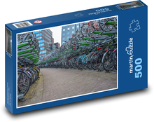 Bicykle - cyklistika, doprava Puzzle 500 dielikov - 46 x 30 cm 