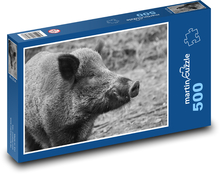 Diviak - prasa, les Puzzle 500 dielikov - 46 x 30 cm 
