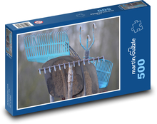 Náradie - hrable, lopata Puzzle 500 dielikov - 46 x 30 cm 