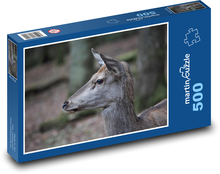 Reh im Wald Puzzle 500 Teile - 46 x 30 cm