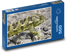 Kameleon zielony Puzzle 500 elementów - 46x30 cm