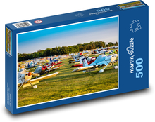 Letecký deň na letisku Puzzle 500 dielikov - 46 x 30 cm 