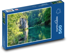 Příroda - skála nad řekou Puzzle 500 dílků - 46 x 30 cm
