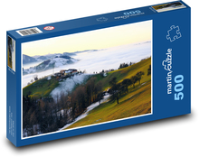 Bauernhof in den Bergen Puzzle 500 Teile - 46 x 30 cm