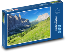Alps - meadow, mountains Puzzle of 500 pieces - 46 x 30 cm 