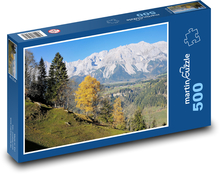 Herbstliche Natur in den Bergen Puzzle 500 Teile - 46 x 30 cm