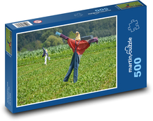 Strach na wróble w terenie Puzzle 500 elementów - 46x30 cm