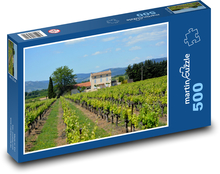 Haus - Weinberge, Landschaft Puzzle 500 Teile - 46 x 30 cm