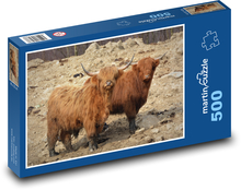 Kuh - Tier, Natur Puzzle 500 Teile - 46 x 30 cm