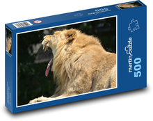 Lev s otvorenými ústami Puzzle 500 dielikov - 46 x 30 cm 