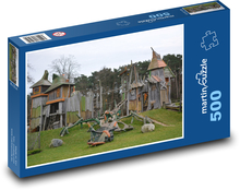 Playground - castle, towers Puzzle of 500 pieces - 46 x 30 cm 