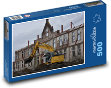 Excavator - excavation, renovation Puzzle of 500 pieces - 46 x 30 cm 