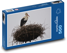 Storch - Nest, Vogel Puzzle 500 Teile - 46 x 30 cm