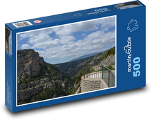 Francúzsko - tiesňavy De La nesque Puzzle 500 dielikov - 46 x 30 cm