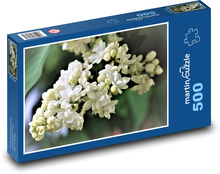 Orgován - biely kvet Puzzle 500 dielikov - 46 x 30 cm 
