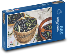 Oliven - Nahrung, Ernte Puzzle 500 Teile - 46 x 30 cm