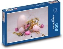 Velikonoce - vajíčka, dekorace Puzzle 500 - 46x30 cm