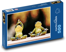 Frogs - yoga, exercise Puzzle of 500 pieces - 46 x 30 cm 