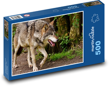 Wolf - ein wildes Raubtier Puzzle 500 Teile - 46 x 30 cm