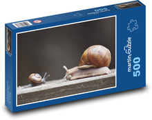 Hlemýžď - měkkýš, šnek Puzzle 500 dílků - 46 x 30 cm