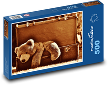 Suitcase - teddy bear Puzzle of 500 pieces - 46 x 30 cm 
