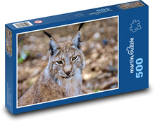 Rys - mačka Puzzle 500 dielikov - 46 x 30 cm 