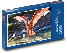 Ibis - red bird Puzzle of 500 pieces - 46 x 30 cm 