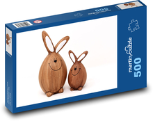 Veľká noc - figúrka, zajačik Puzzle 500 dielikov - 46 x 30 cm