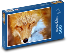 Liška - divoké zvíře Puzzle 500 dílků - 46 x 30 cm