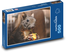 Squirrel - mammal, cub Puzzle of 500 pieces - 46 x 30 cm 