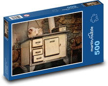 Ofen - Herd, Nostalgie Puzzle 500 Teile - 46 x 30 cm