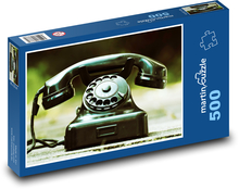 Telefón - nostalgia, starý Puzzle 500 dielikov - 46 x 30 cm