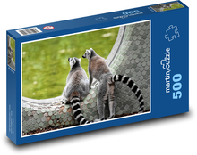 Lemur - opice, zoo Puzzle 500 dílků - 46 x 30 cm